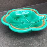 Verceram butter dish in the shape of a leaf, with its knife