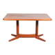 Danish design renovated dining table, sixties teak dining