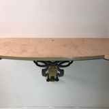 Wrought iron wall console