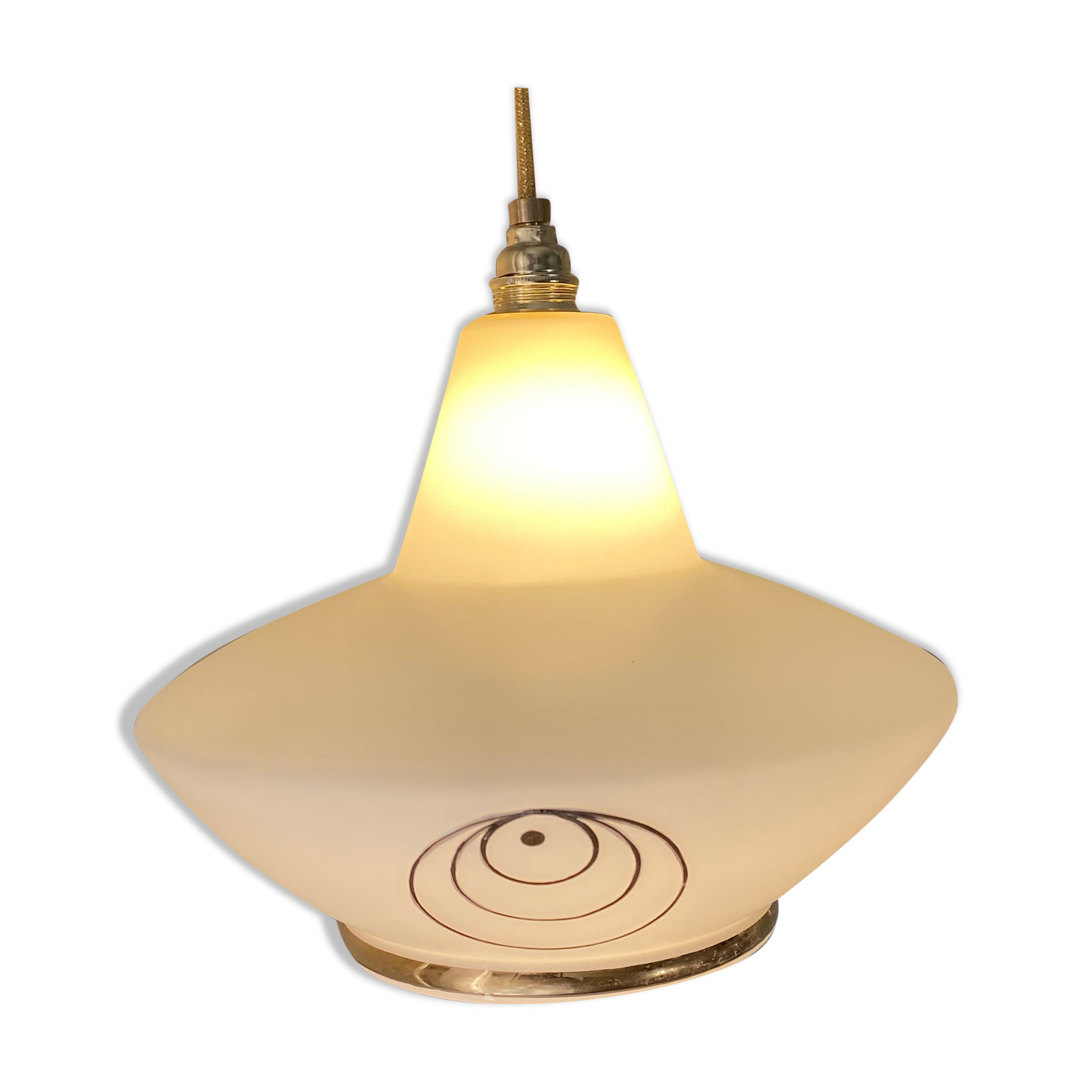 Suspension 50s in white opaline