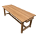 Table de ferme en chêne massif avec tiroir