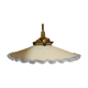 White corole glass pendant light 1940
