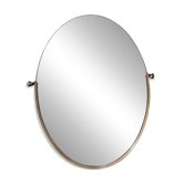 Oval brass mirror 70 x 50