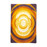 Space age carpet orange circles, 1970s