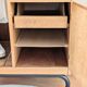 Renovated vintage 1950s oak boarding school wardrobe