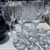 Crystal champagne flutes