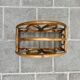 Vintage bamboo and wicker magazine rack