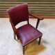 Fauteuil Bridge Stella 1950 bordeaux