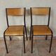 Pair of vintage Mullca school chairs