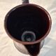 Vallauris ceramic coffee pot with brown and pink glaze A152-1