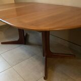 Baumann teak table in Scandinavian style circa 1960 extendable