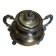 Antique silver-plated sugar bowl, rococo style