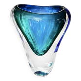 Vase art déco cristal, Bohème de forme moderne - signé artcristal Bohémia 2