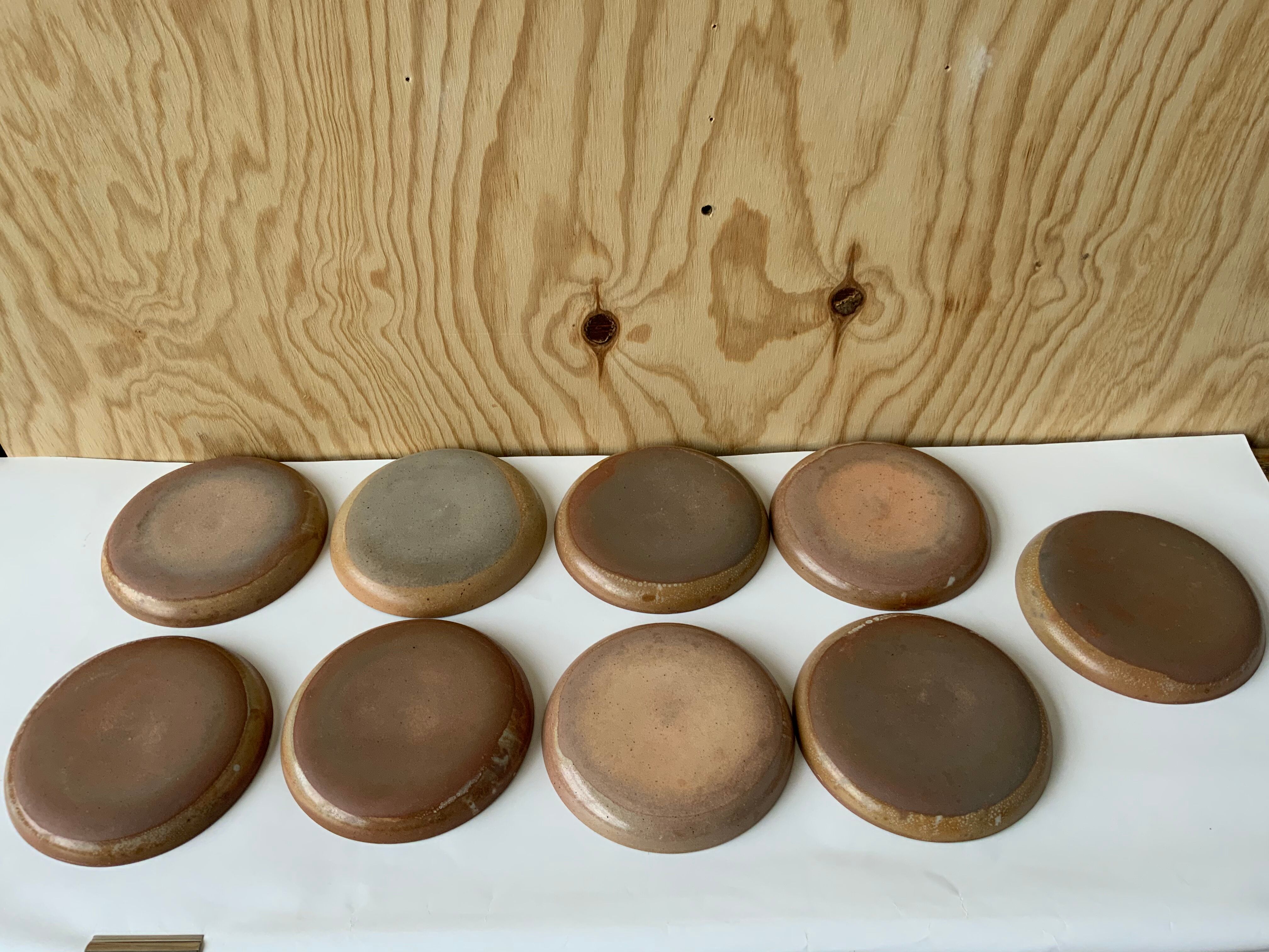 9 vintage sandstone plates
