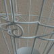 Porte parapluie metal forgé blanc