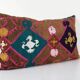 Housse de coussin brodée vintage 84x56 cm