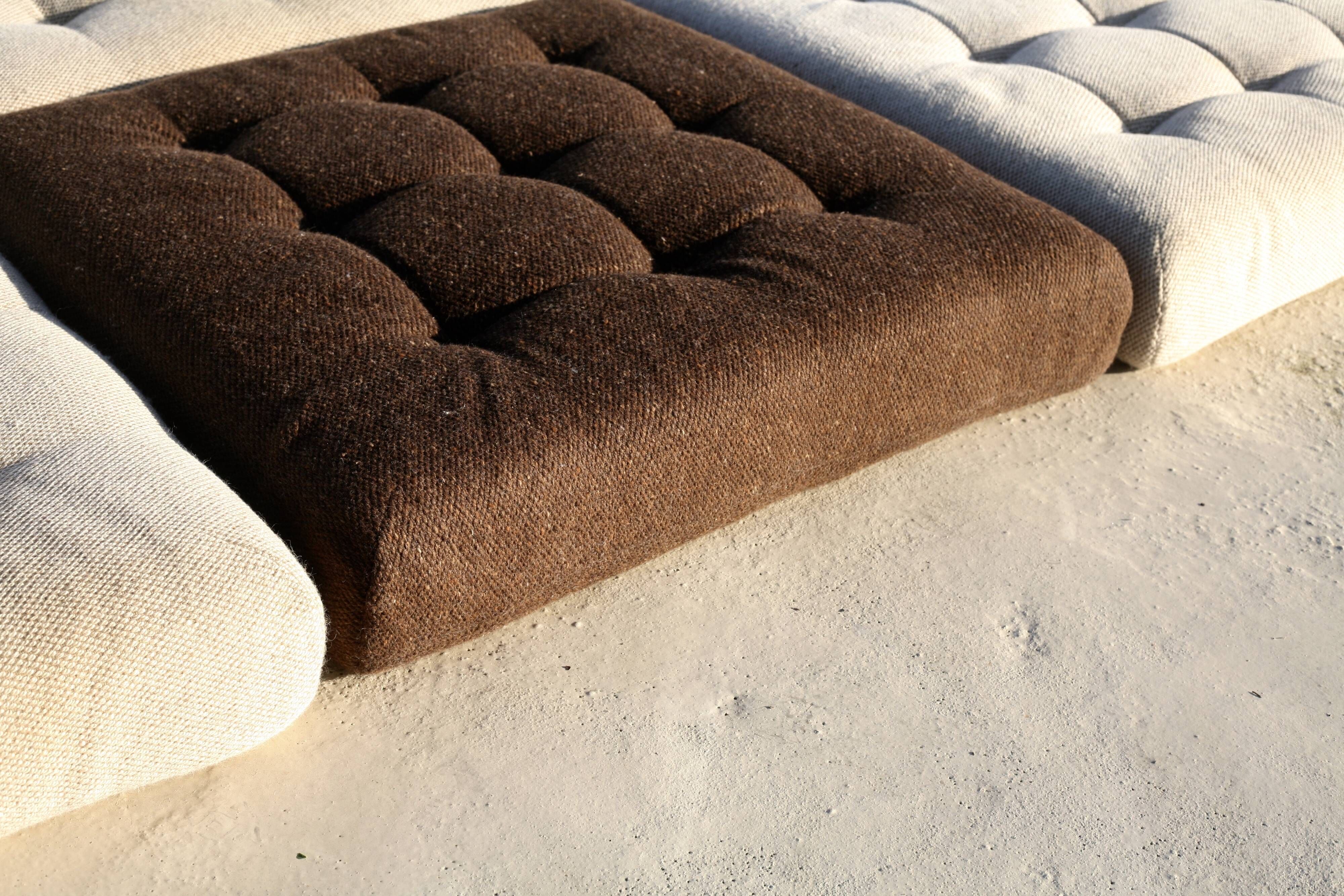 Modular sofa Mah Jong, Hans Hopfer, France, 1971. Roche Bobois Edition.