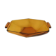 Amber glass trinket bowl