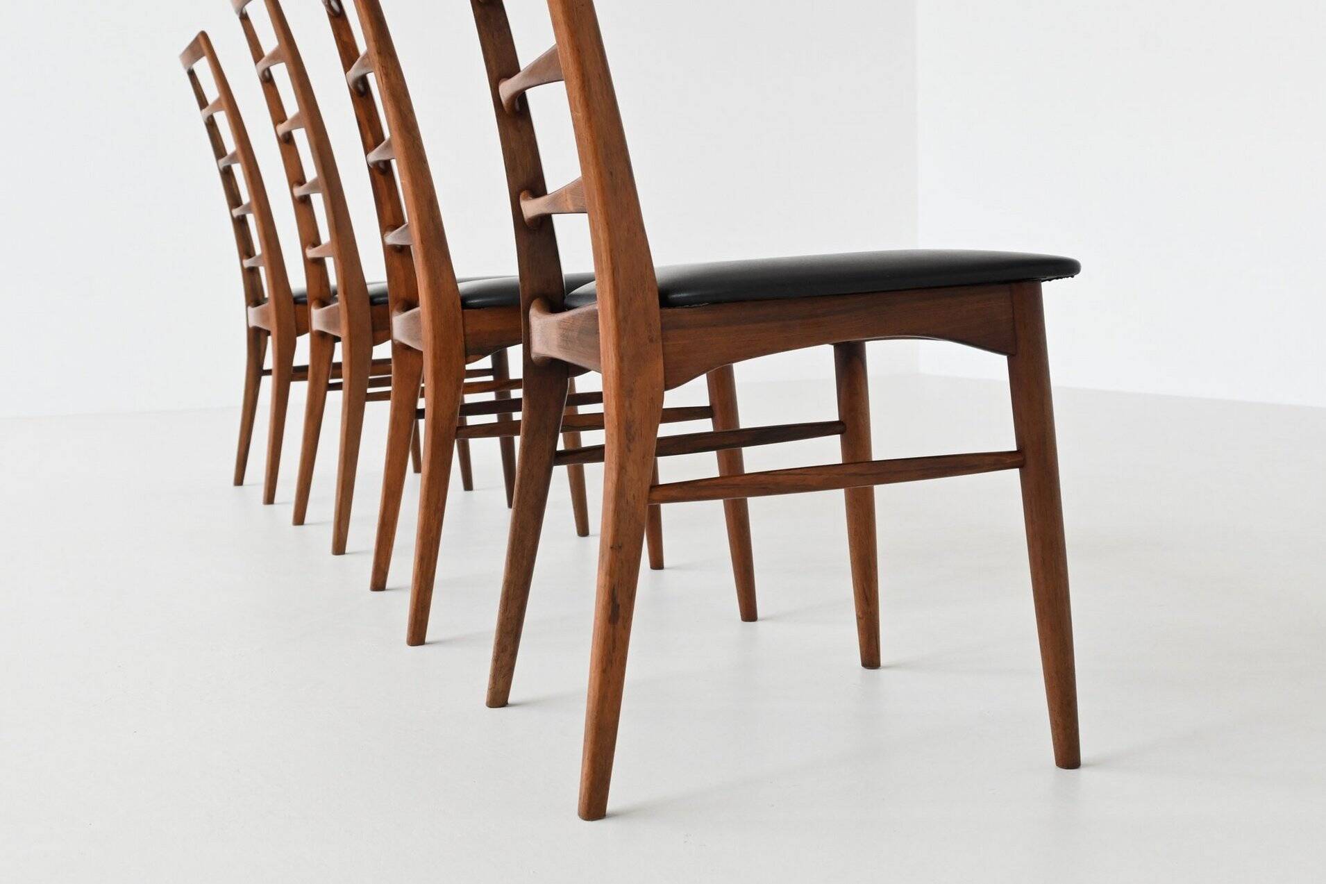 Chaises de salle à manger 'Lis' de Niels Koefoed en palissandre Koefoeds Danemark 1960