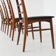 Niels Koefoed 'Lis' dining chairs in rosewood Koefoeds Denmark 1960
