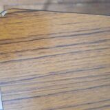 Brown formica chair with black structure