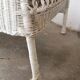 Banquette en rotin blanc