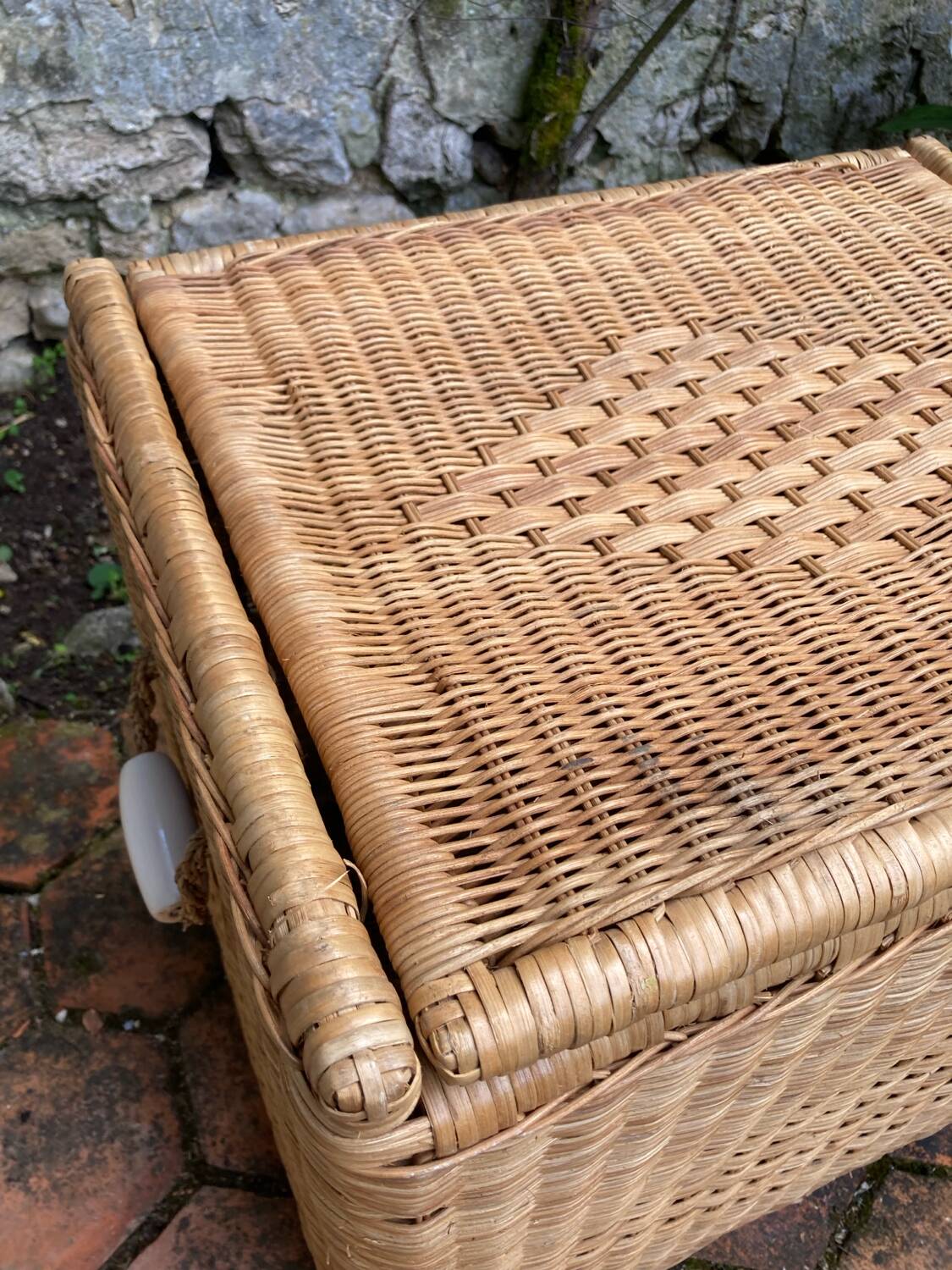 Vintage wicker chest