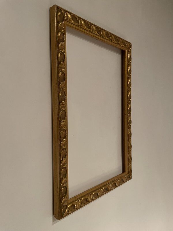 Old frame with gilded moldings
