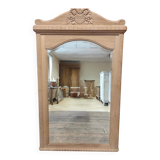 Oak trumeau mirror