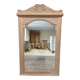 Oak trumeau mirror