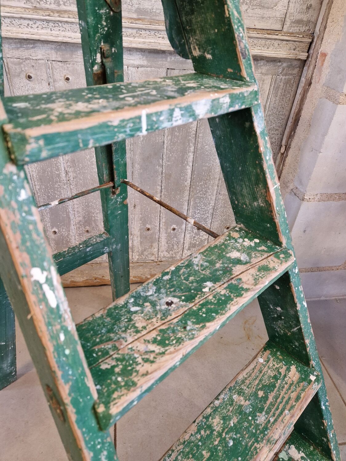 Antique painting workshop stepladder