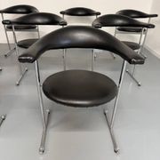 8 Airport Chairs Model 037 designed by Hans Kaufeld / Geoffrey Harcourt