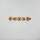 Series of 5 vintage brass chandeliers