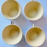 Lot 4 flower coffee cups salins granit france
