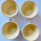 Lot 4 flower coffee cups salins granit france