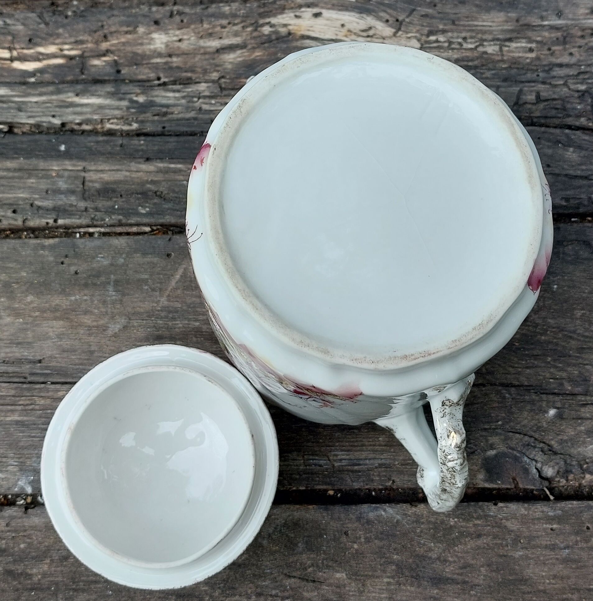 sucrier art nouveau en porcelaine