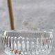 Lot de 10 coupes à dessert vintage en verre côtelé
