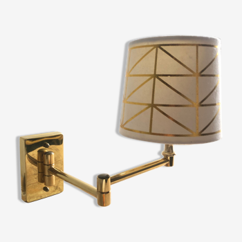 Deschuytener brass articulated wall lamp