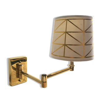 Deschuytener brass articulated wall lamp