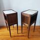 Antique pair of Directoire style bedside tables