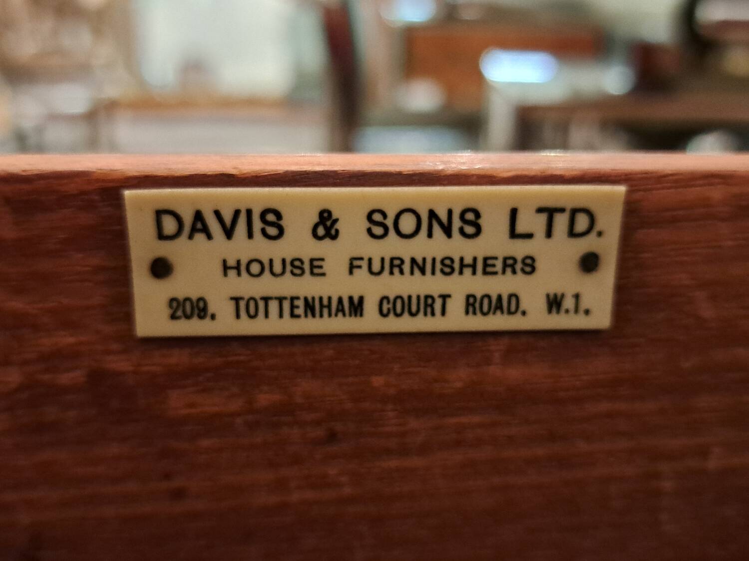 Cylinder desk stamped Holland & Sons