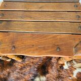 Set of 5 wooden chairs, handcrafted work