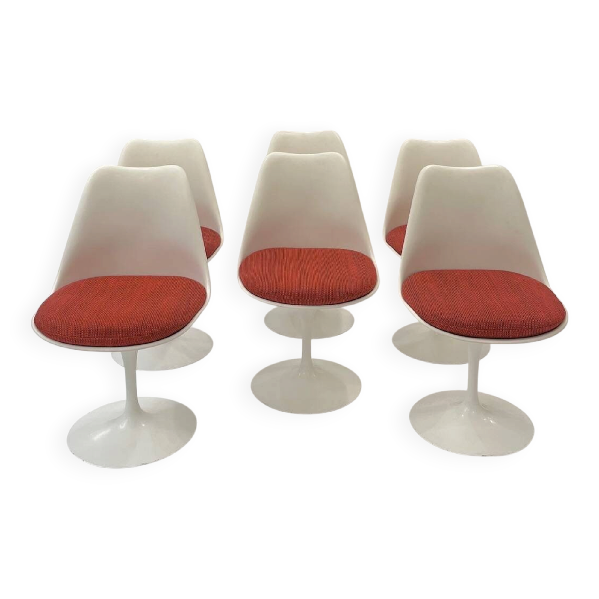 6 chaises pivotante Knoll Eero Saarinen vers 1970