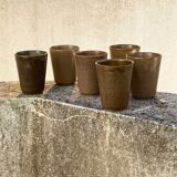 6 stoneware glasses