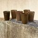 6 stoneware glasses