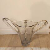 Very beautiful vase with handle in Art crystal, Vannes, 1950/1970
