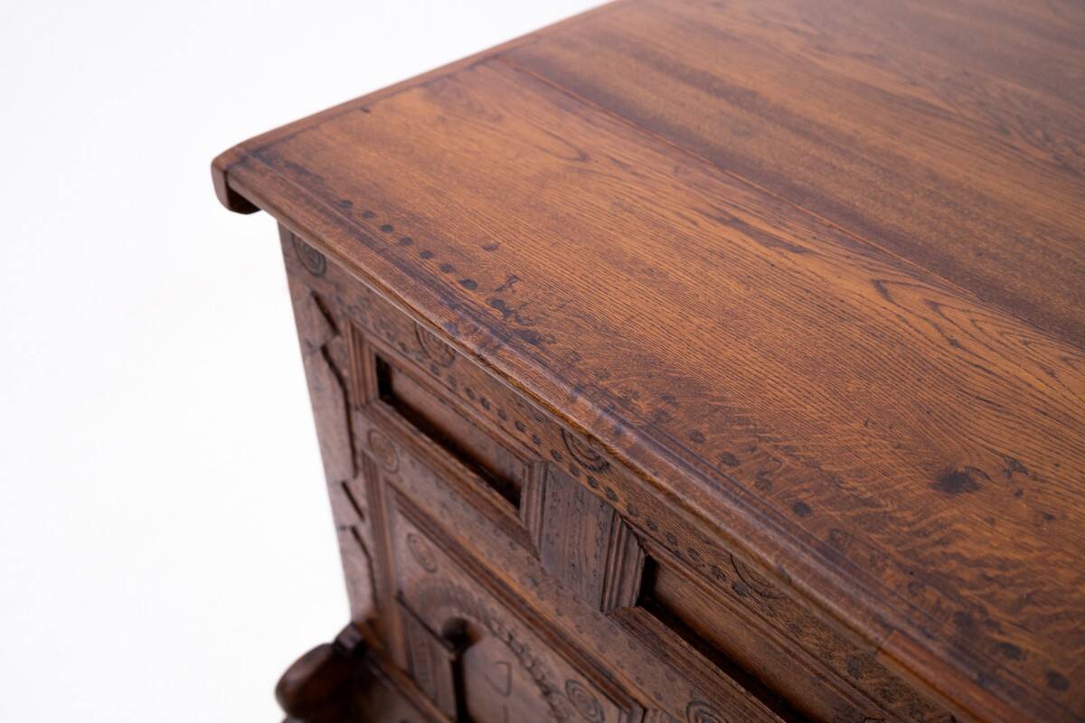 Baroque wooden chest from 1781.