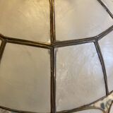 Suspension mother-of-pearl and brass diam 25 cm