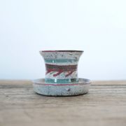 Vintage ceramic candle holder by Atelier Le Mûrier, Vallauris