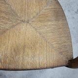 Old 19th century walnut straw armchair n° 2